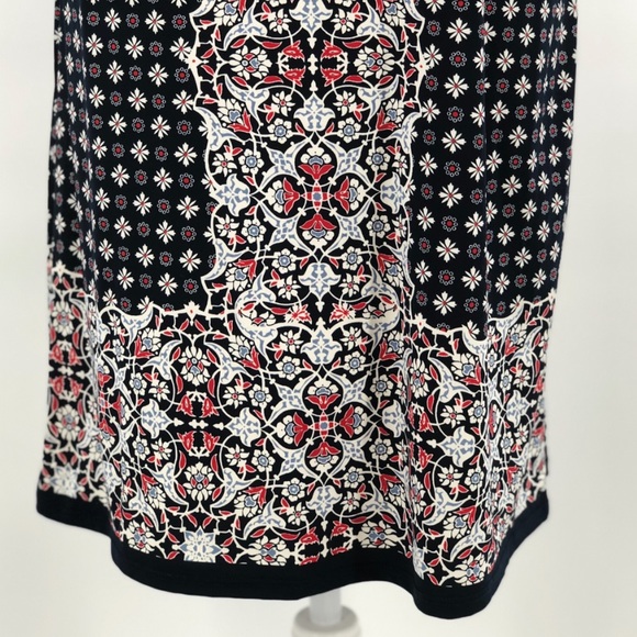 Max Studio Shift Dress Navy Red and White Size L - Picture 7 of 13